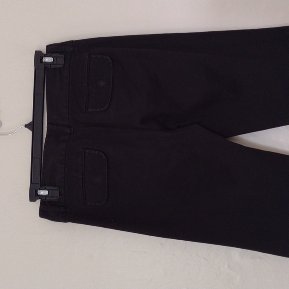 J Crew Vintage Black Straight Leg Pants w Ankle Zippers Size 2 - Picture 4 of 14